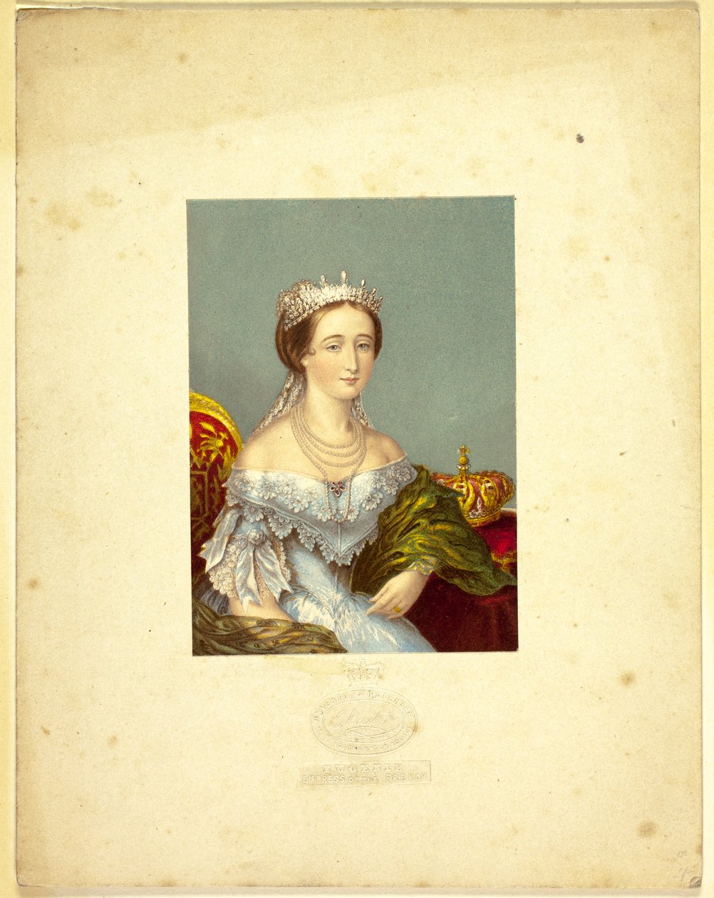 Eugénie, keizerin van Frankrijk door George Baxter