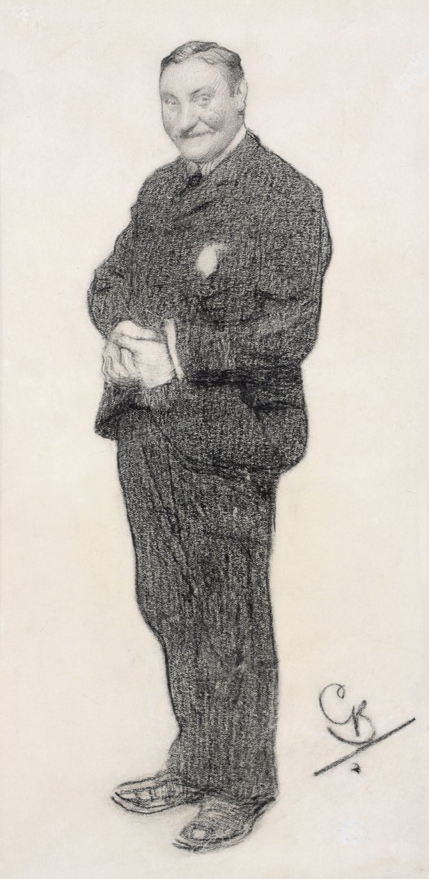 Portret van H.G. Wells door George Belcher