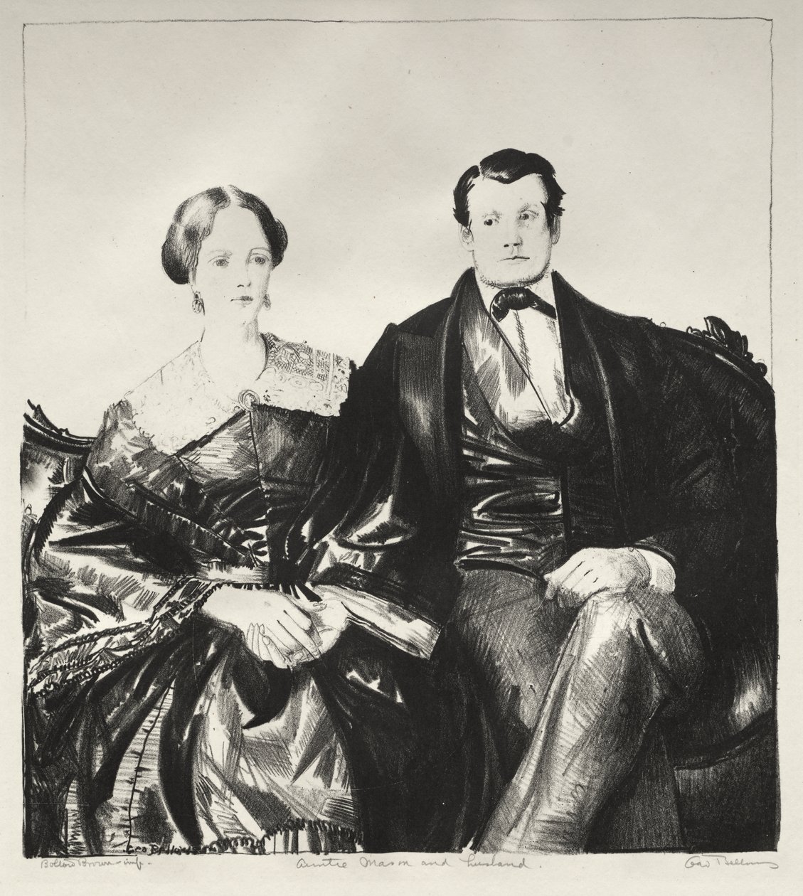 Tante Mason en haar man door George Bellows