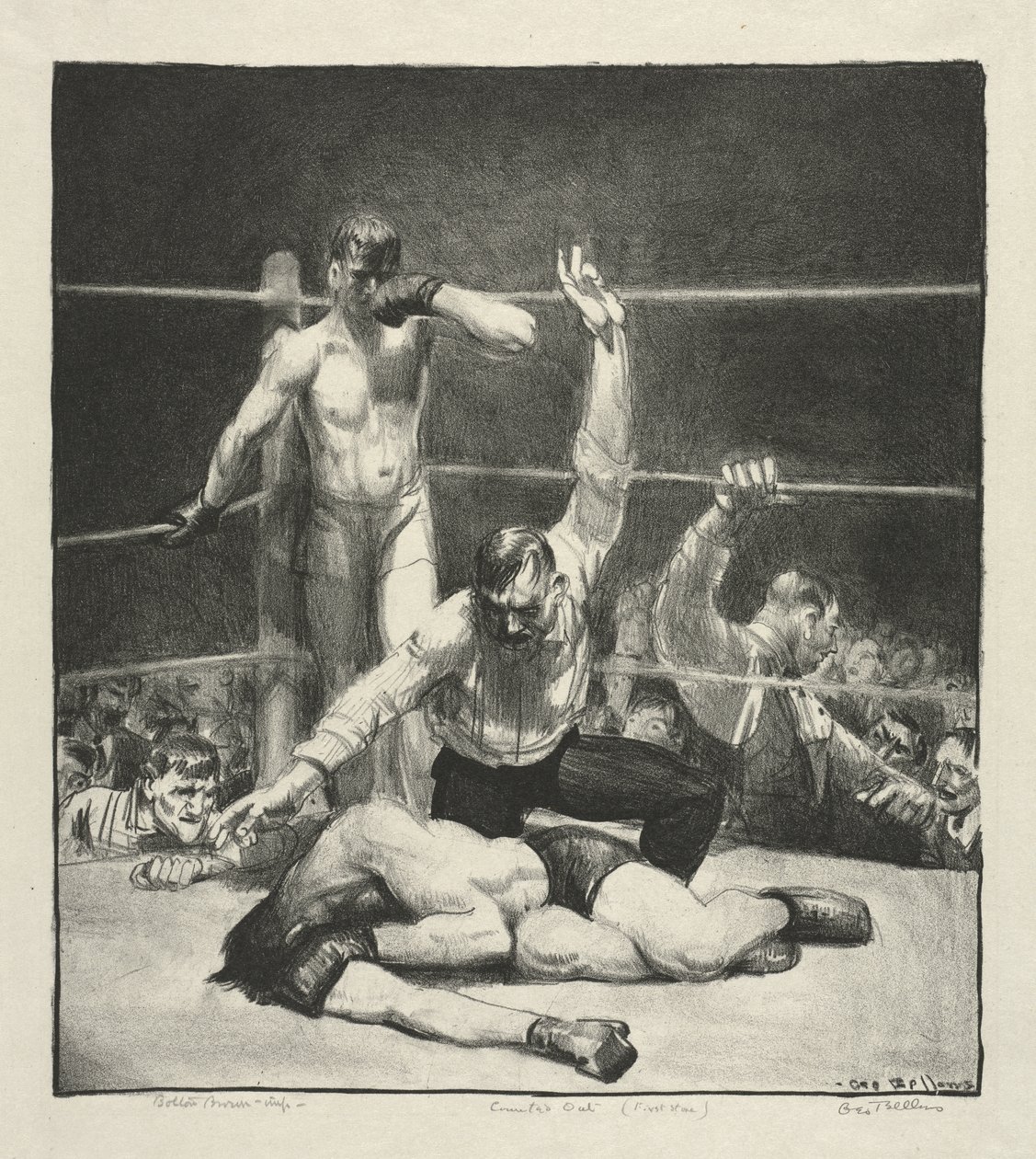 Afgeschreven, De eerste steen door George Bellows