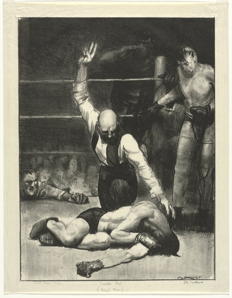 Afgeteld, tweede steen door George Bellows