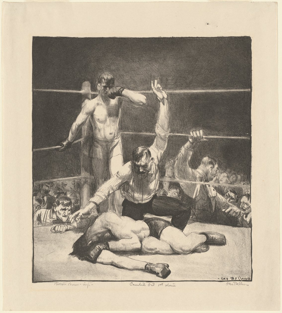 Geteld, eerste steen door George Bellows