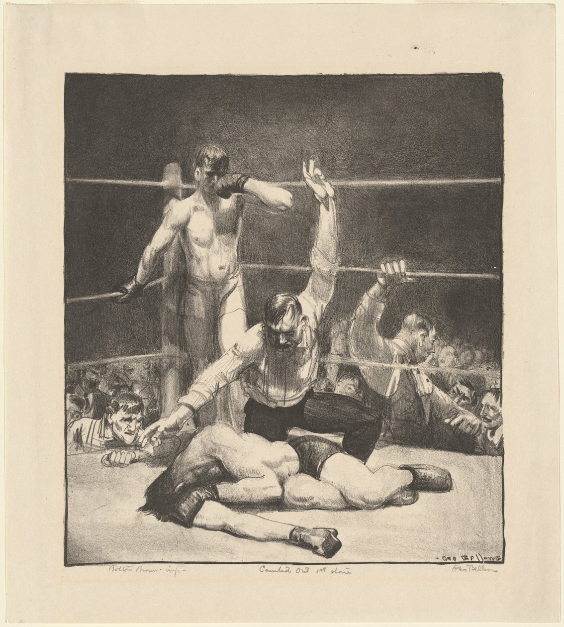 Counted Out, eerste steen door George Bellows