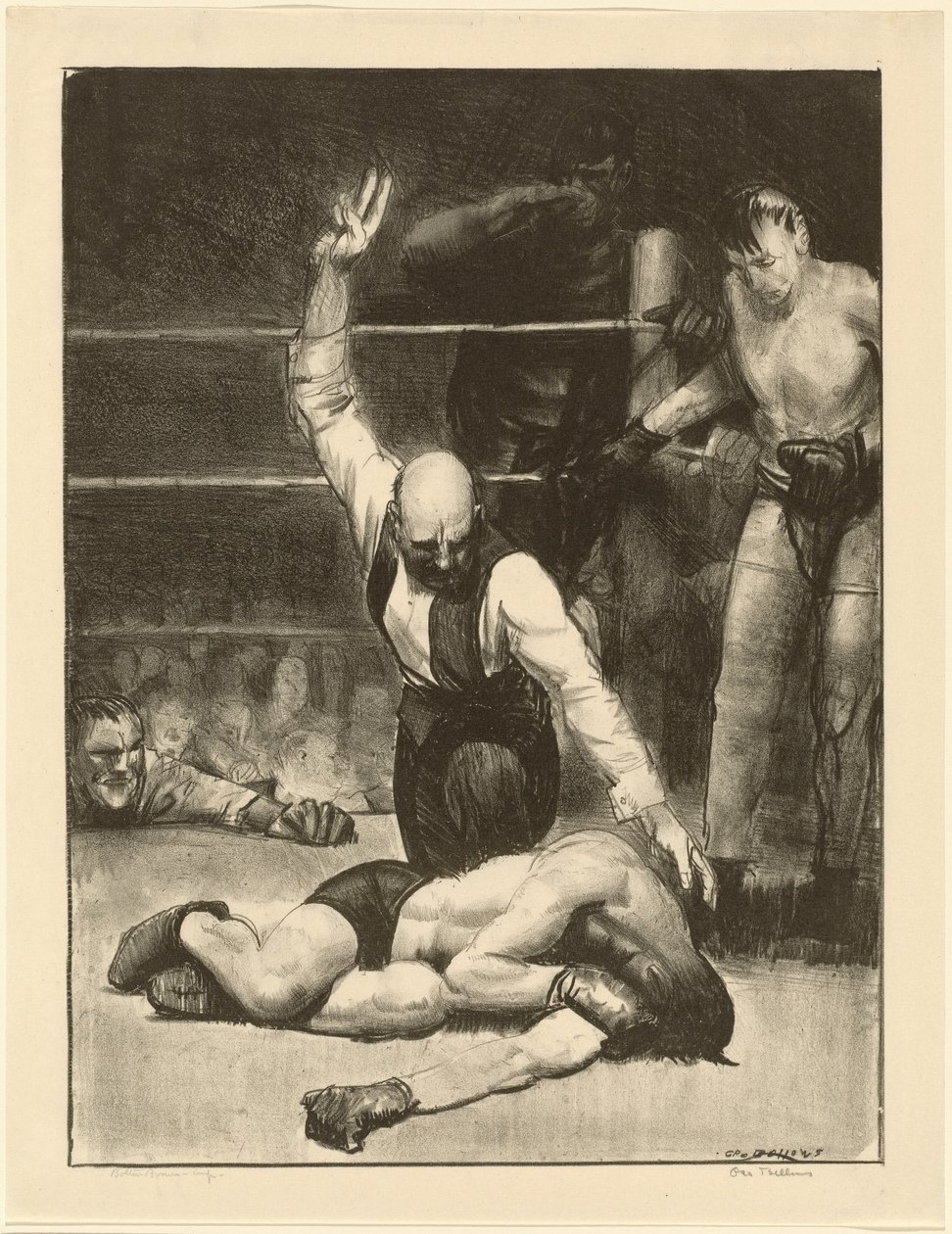 Uitgeteld, tweede steen door George Bellows