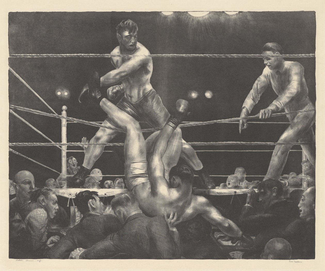 Dempsey en Firpo door George Bellows