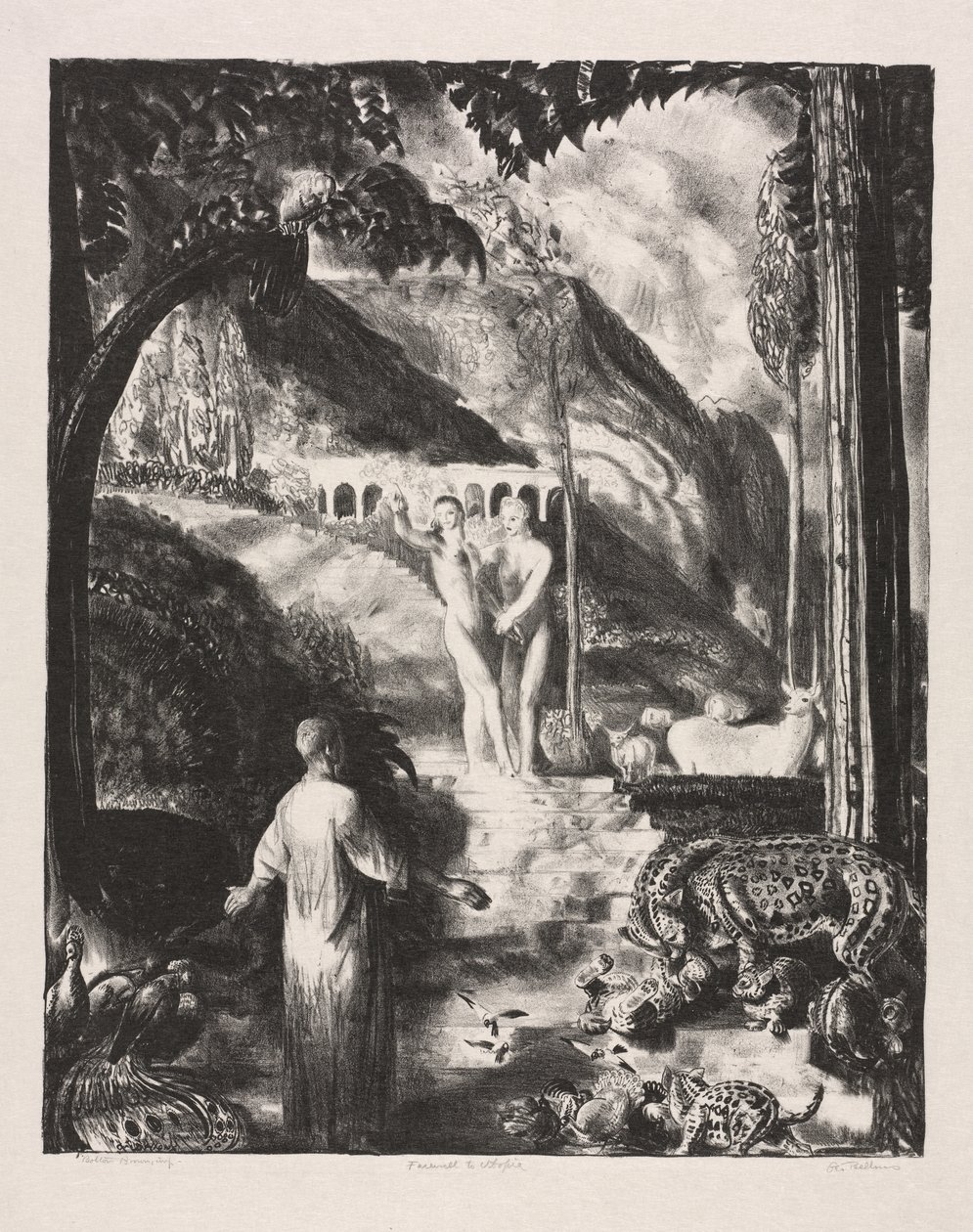 Afscheid van Utopia door George Bellows