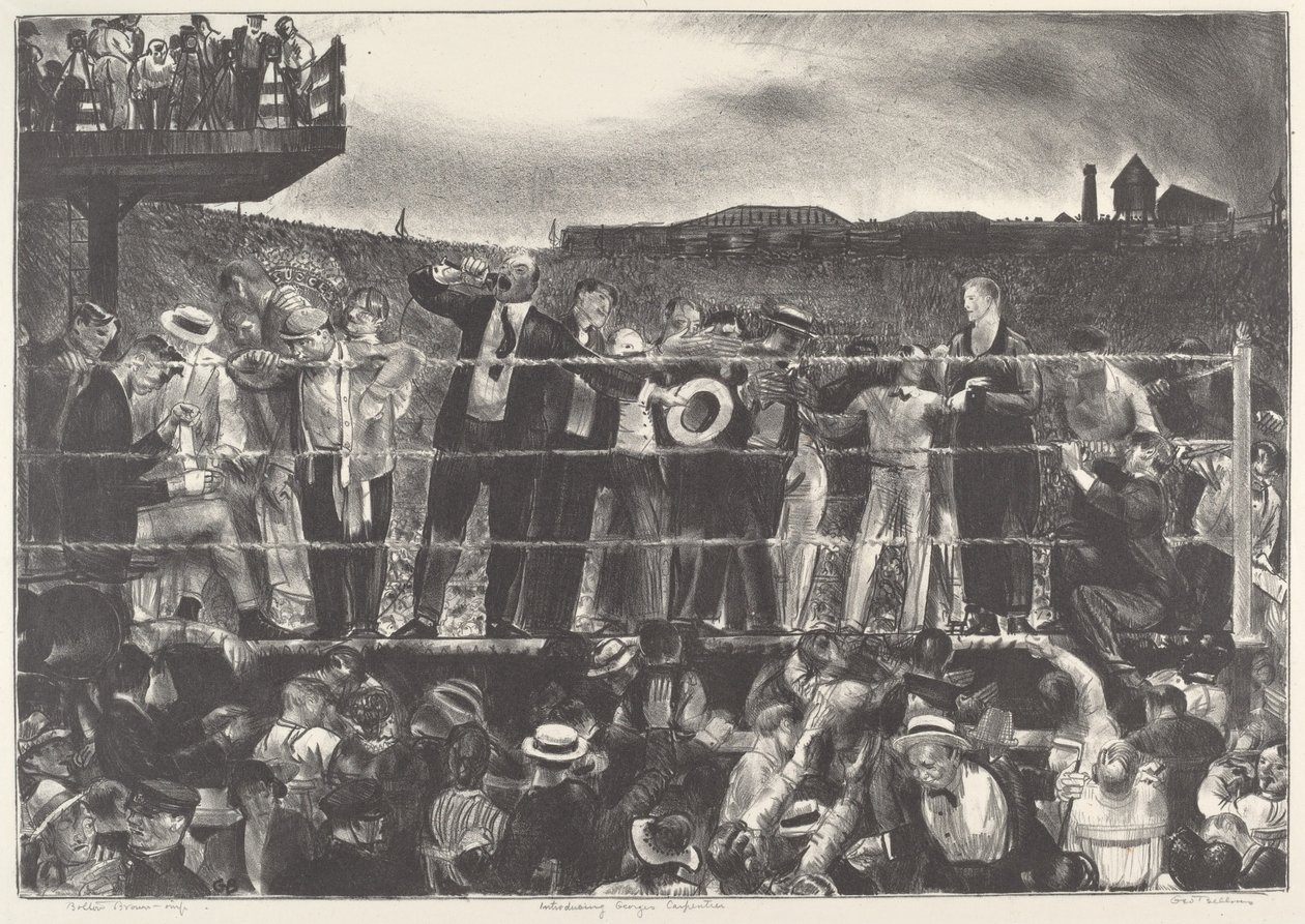 Introductie van Georges Carpentier door George Bellows