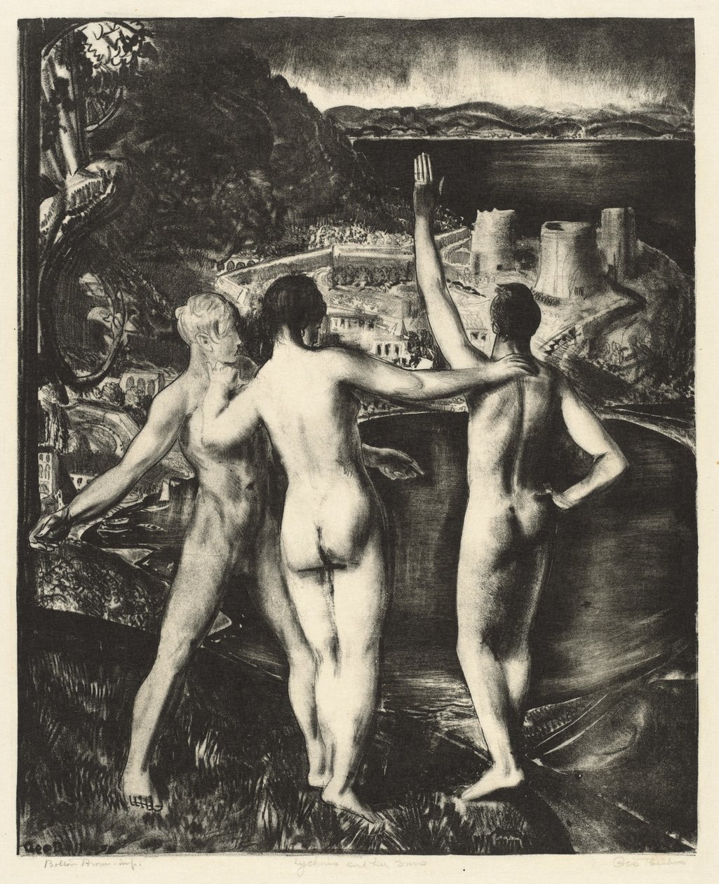 Lychnis en haar zonen door George Bellows