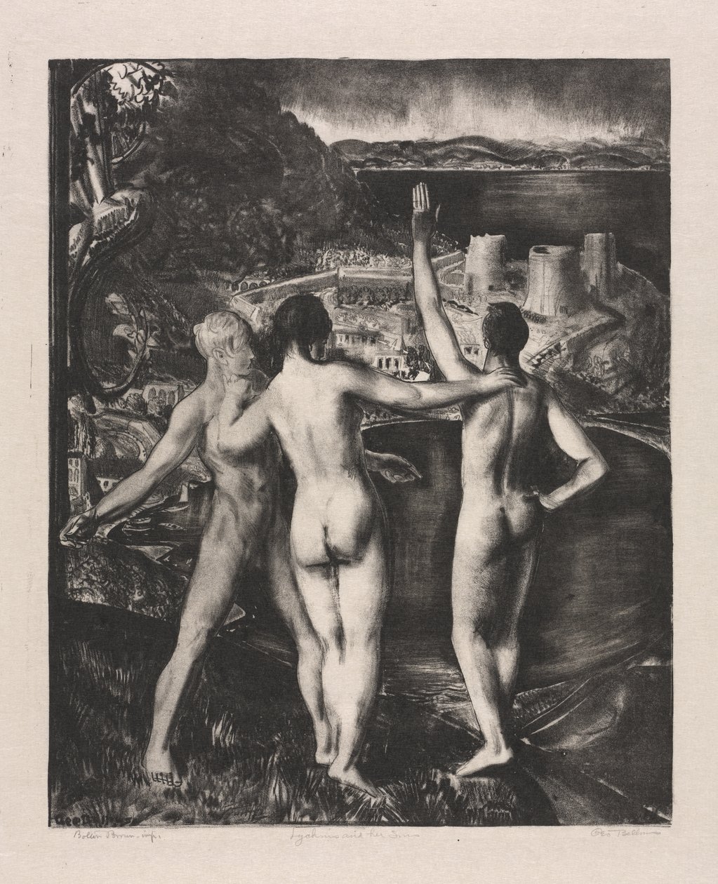 Lychnis en haar zonen door George Bellows