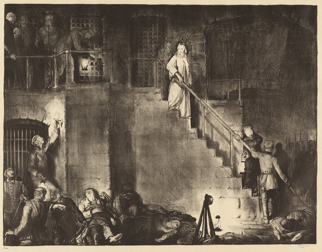 De moord op Edith Cavell door George Bellows
