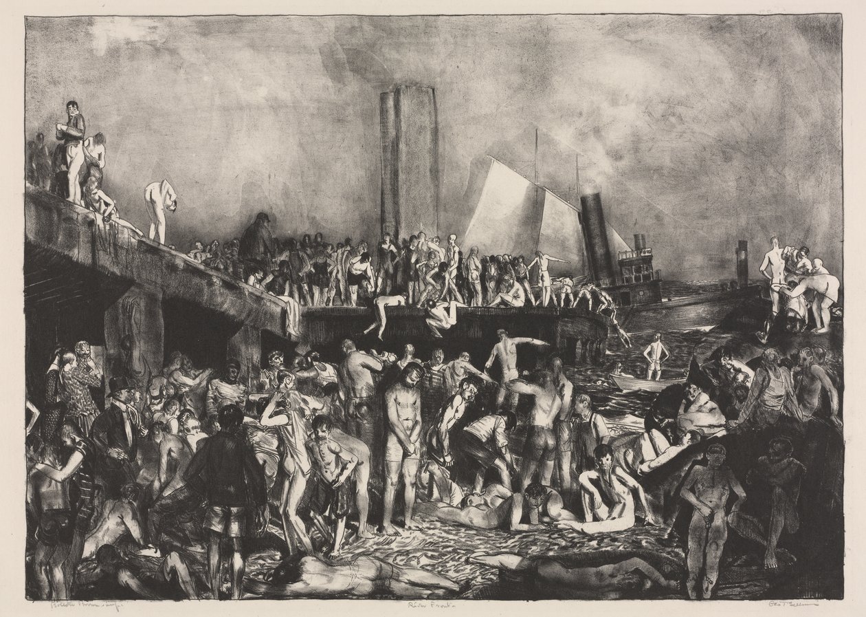 Aan de rivier door George Bellows
