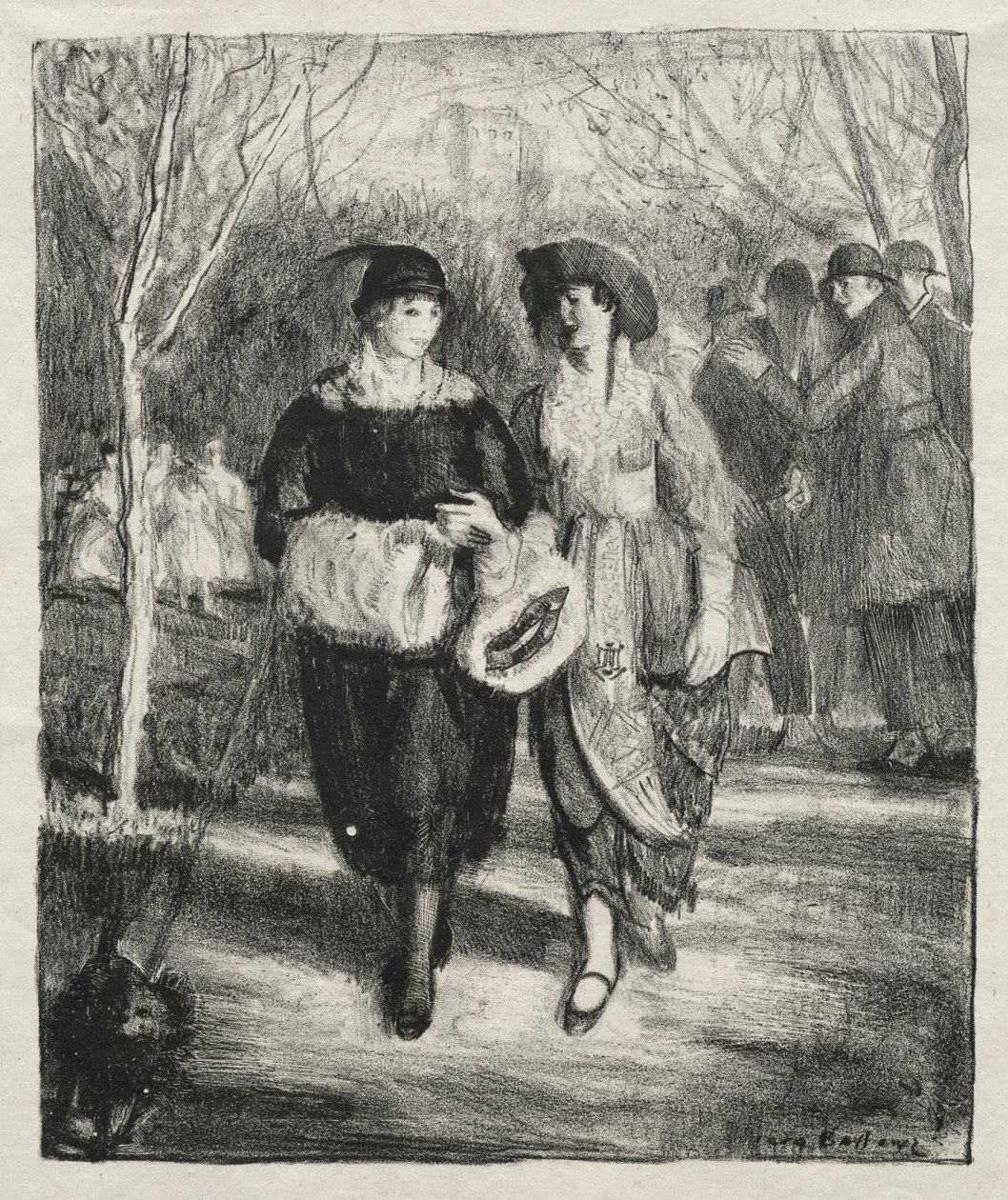 Lente, Central Park door George Bellows