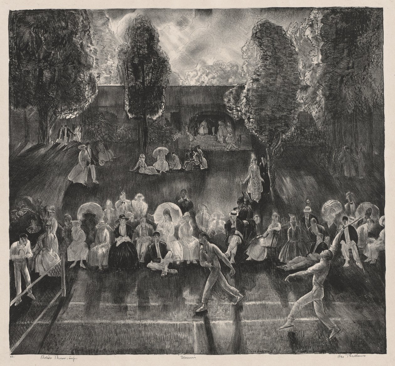 Tennis door George Bellows