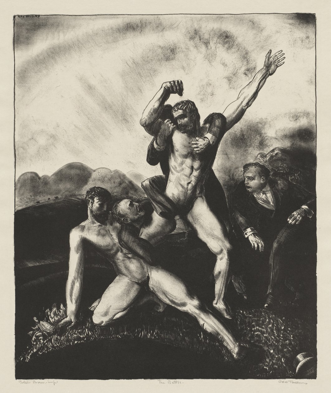 De strijd door George Bellows