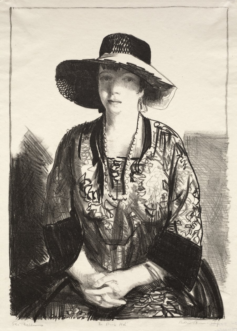 De Black Hat door George Bellows