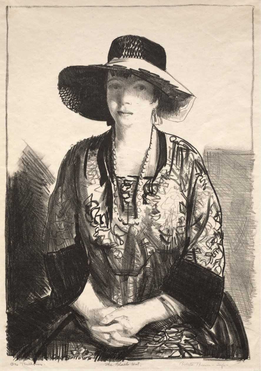 De zwarte hoed door George Bellows