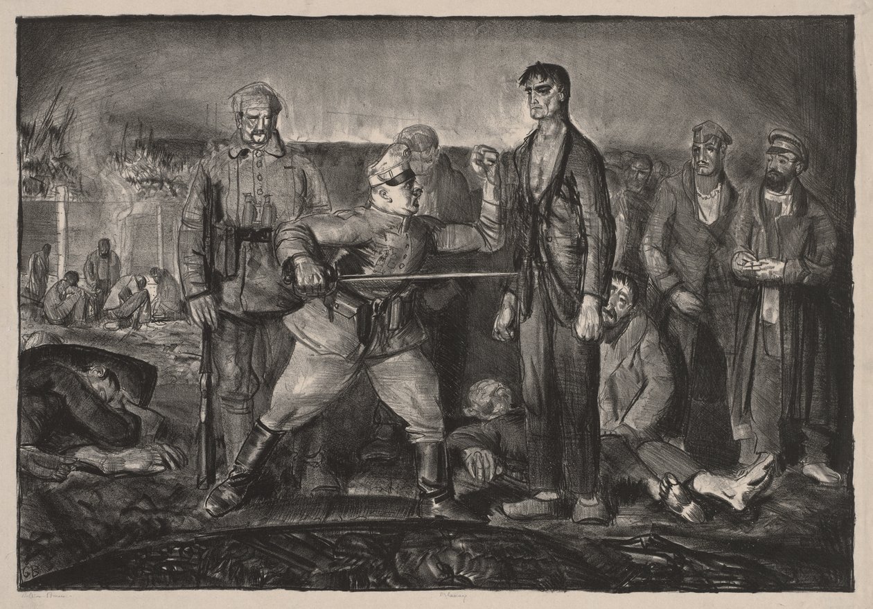 De zaak van sergeant Delaney door George Bellows
