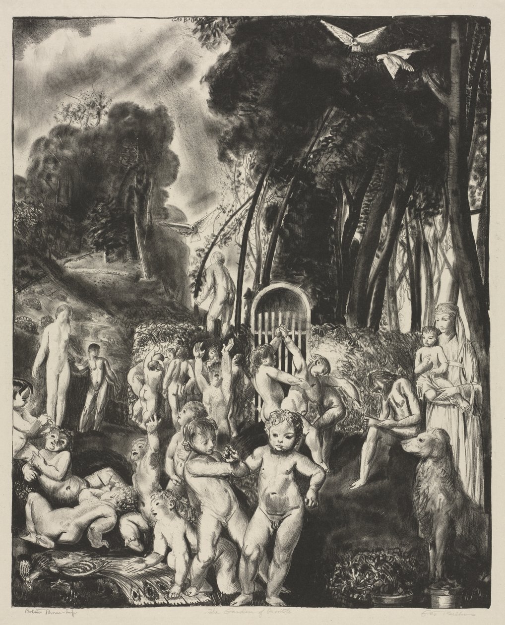 De tuin van de groei door George Bellows