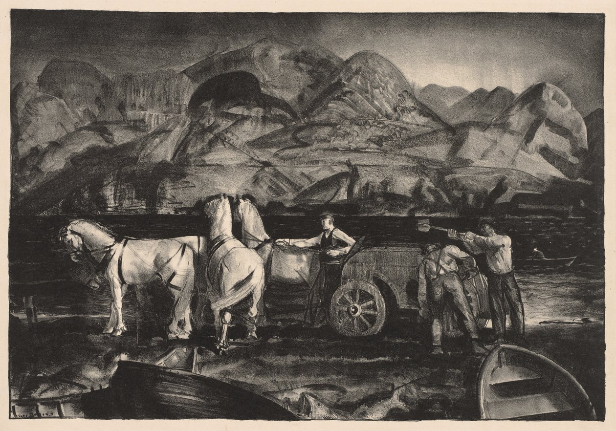 Het zandspan door George Bellows