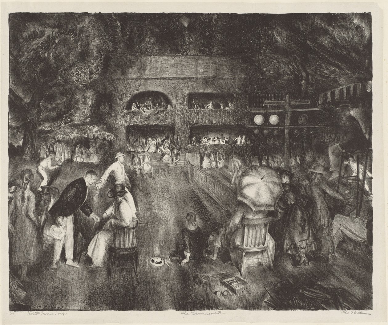 Het toernooi door George Bellows