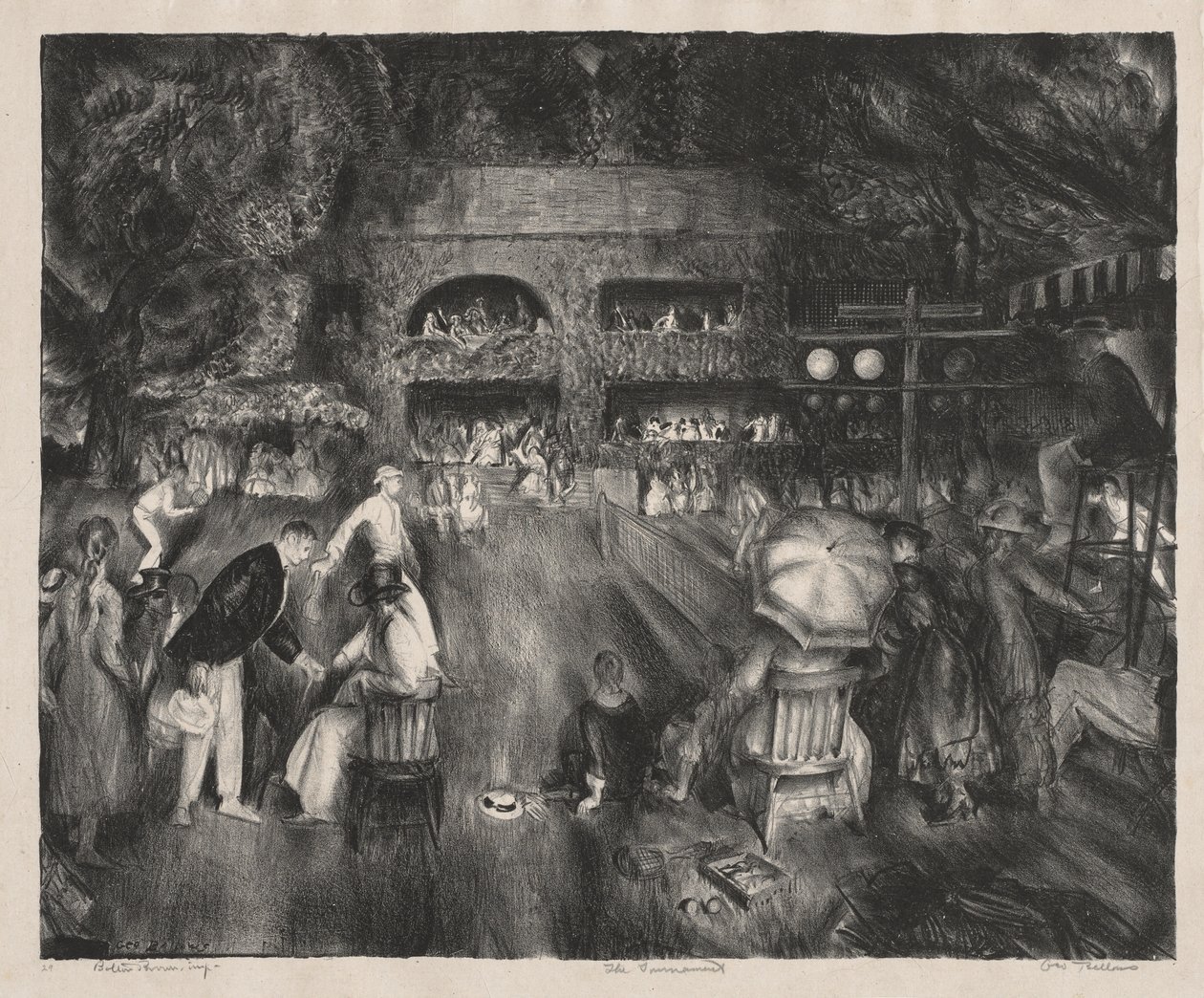 Het toernooi door George Bellows
