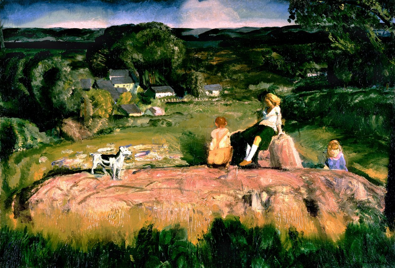 Drie kinderen door George Bellows