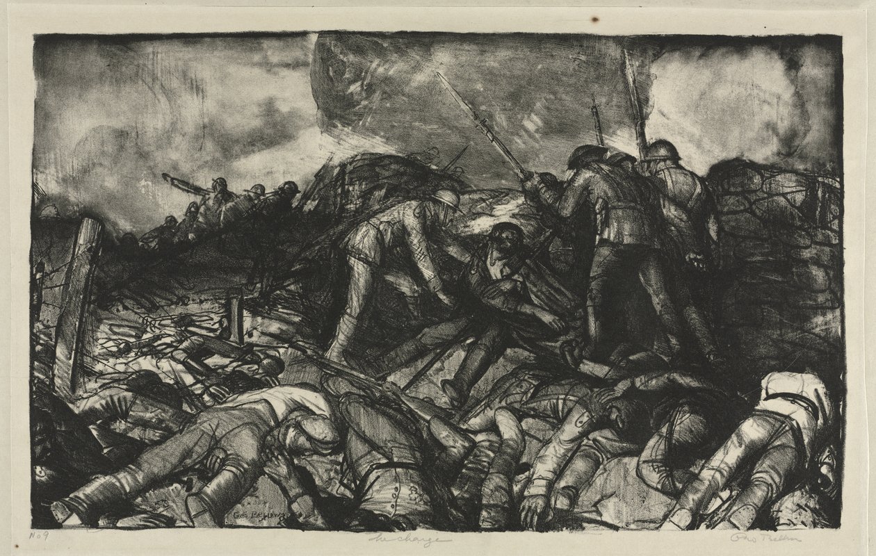 Oorlogsserie: De aanval door George Bellows
