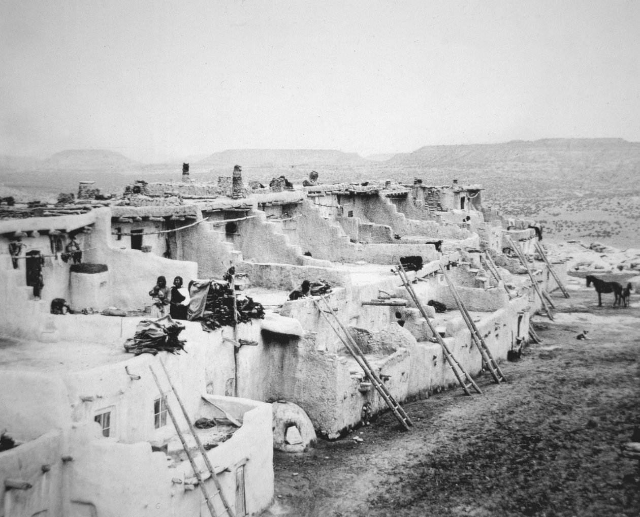 Pueblo Acoma, New Mexico door George Benjamin (Ben) Wittick