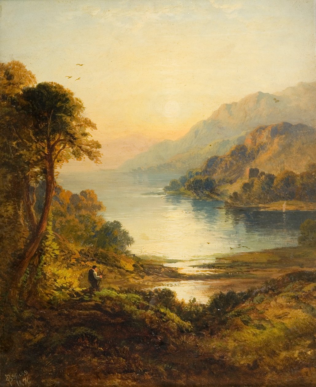 Kyles van Bute, Argyll, 1876 door George Blackie Sticks