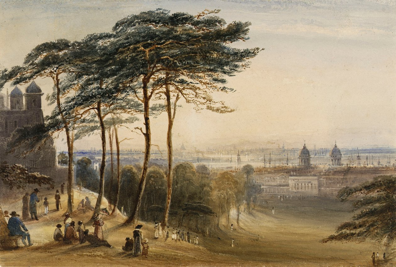Greenwich vanaf Observatory Hill, c.1850 door George Bryant Campion