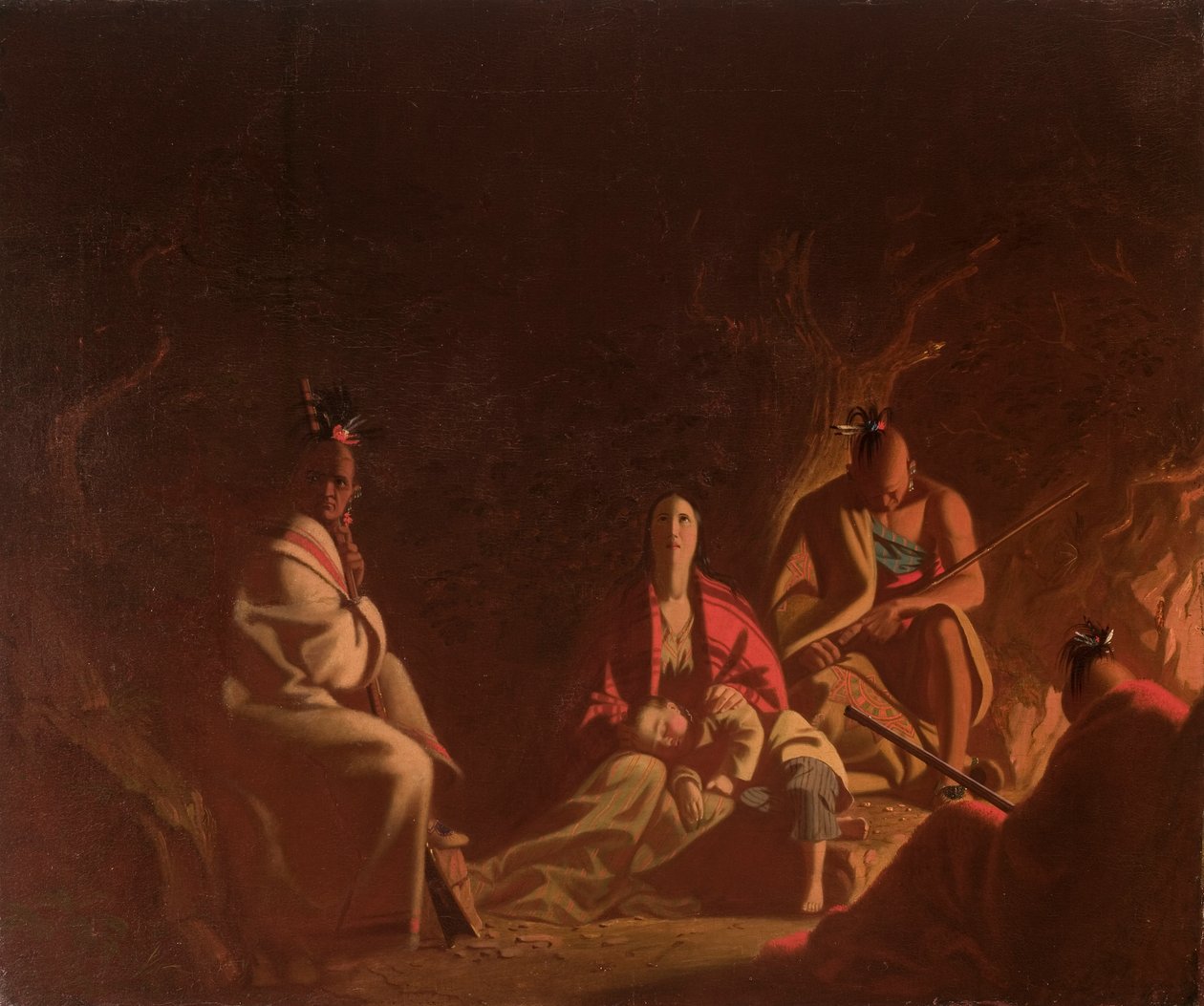 Gevangengenomen door indianen door George Caleb Bingham