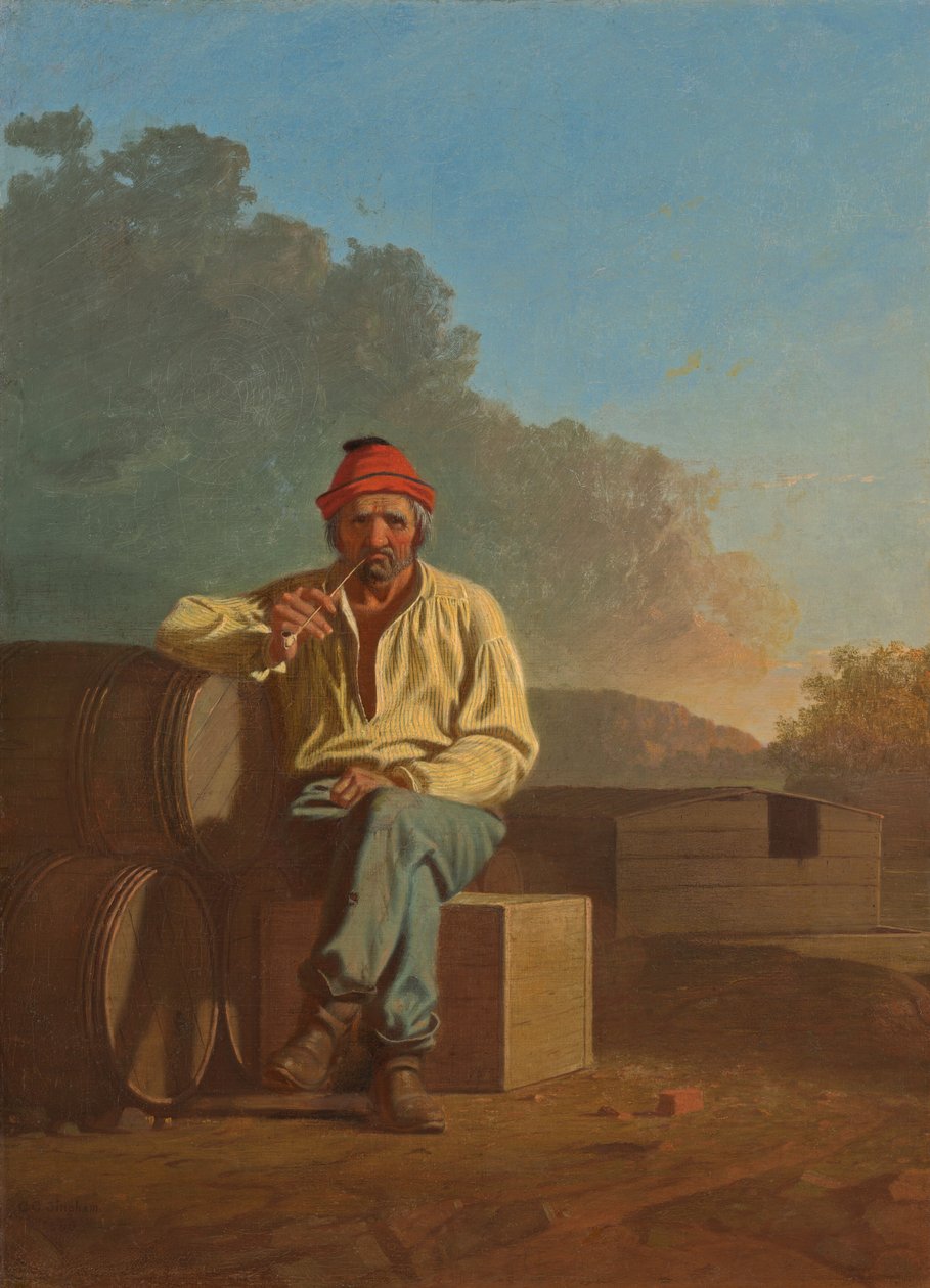 Mississippi schipper door George Caleb Bingham
