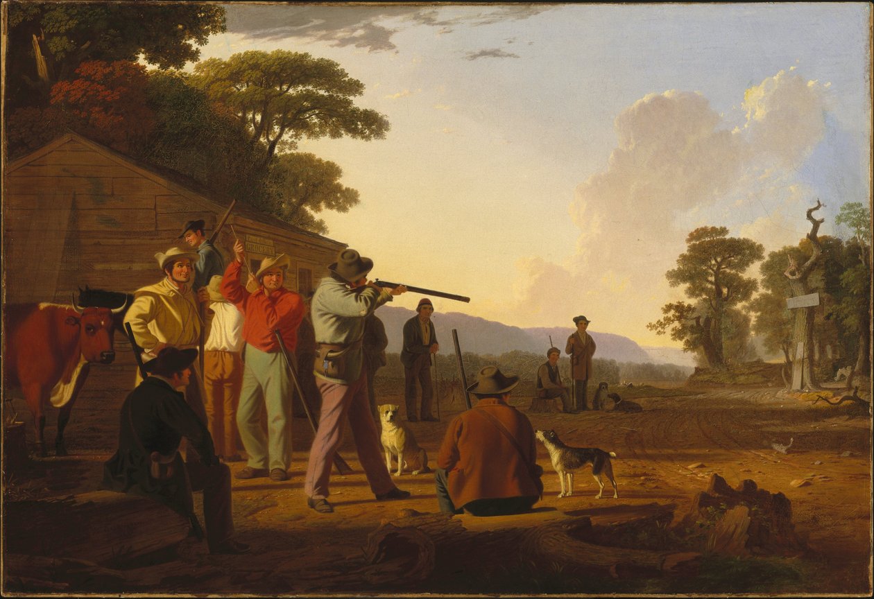 Schieten voor rundvlees door George Caleb Bingham