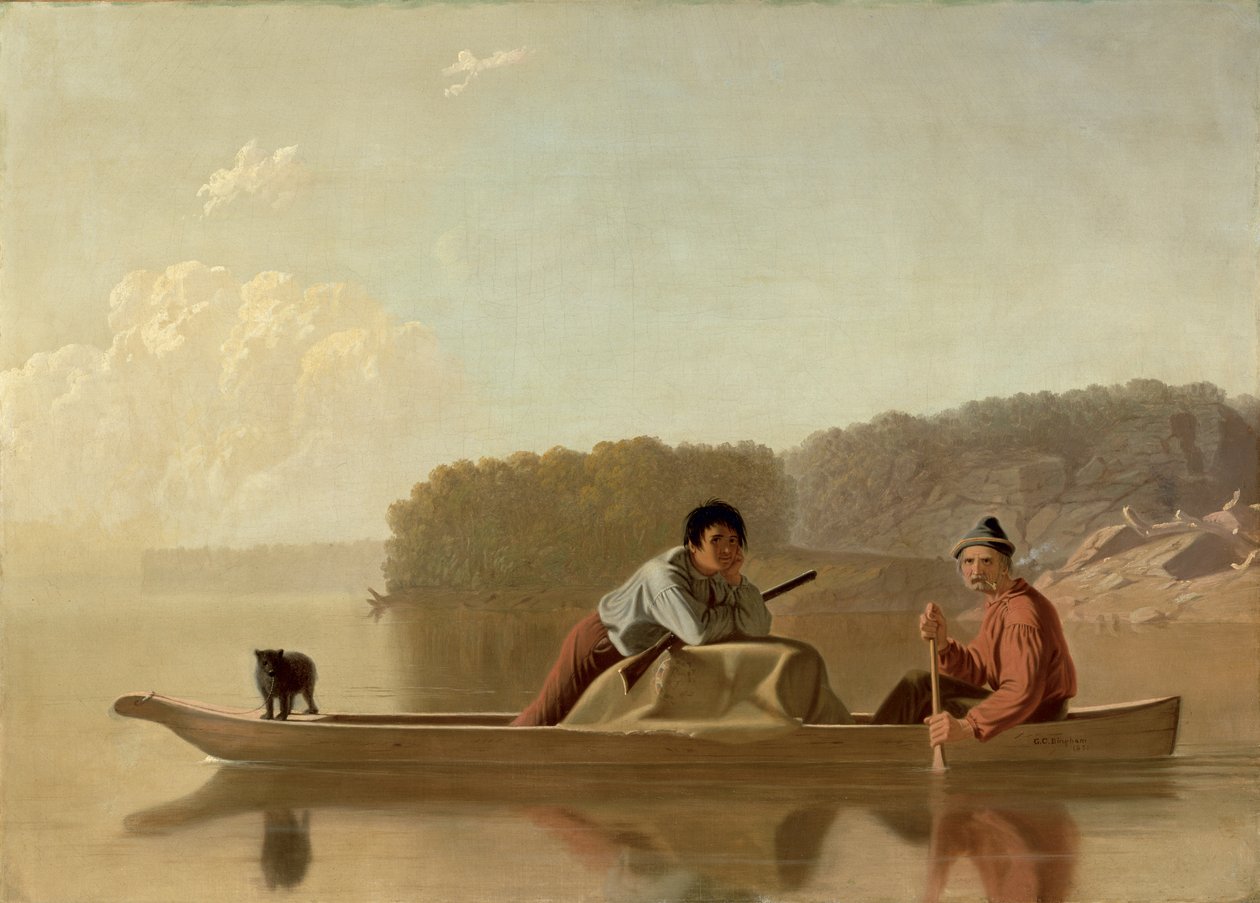 De terugkeer van de trappers, 1851 door George Caleb Bingham