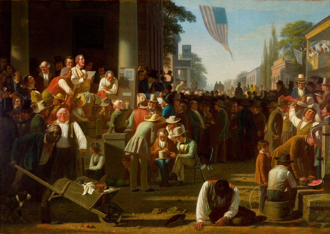 Het oordeel van het volk door George Caleb Bingham