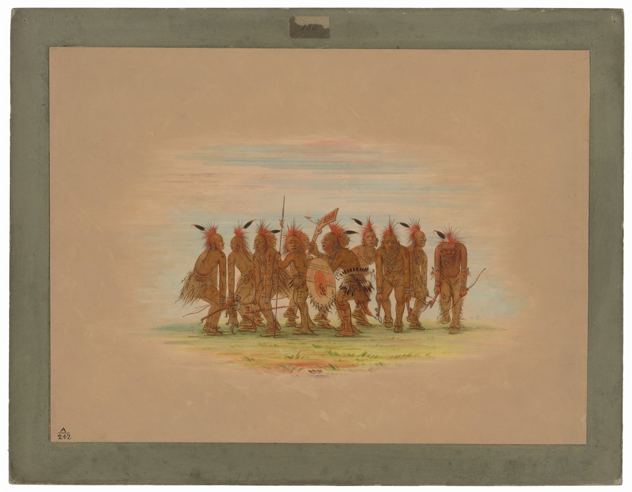 Amusante dans - Saukie door George Catlin