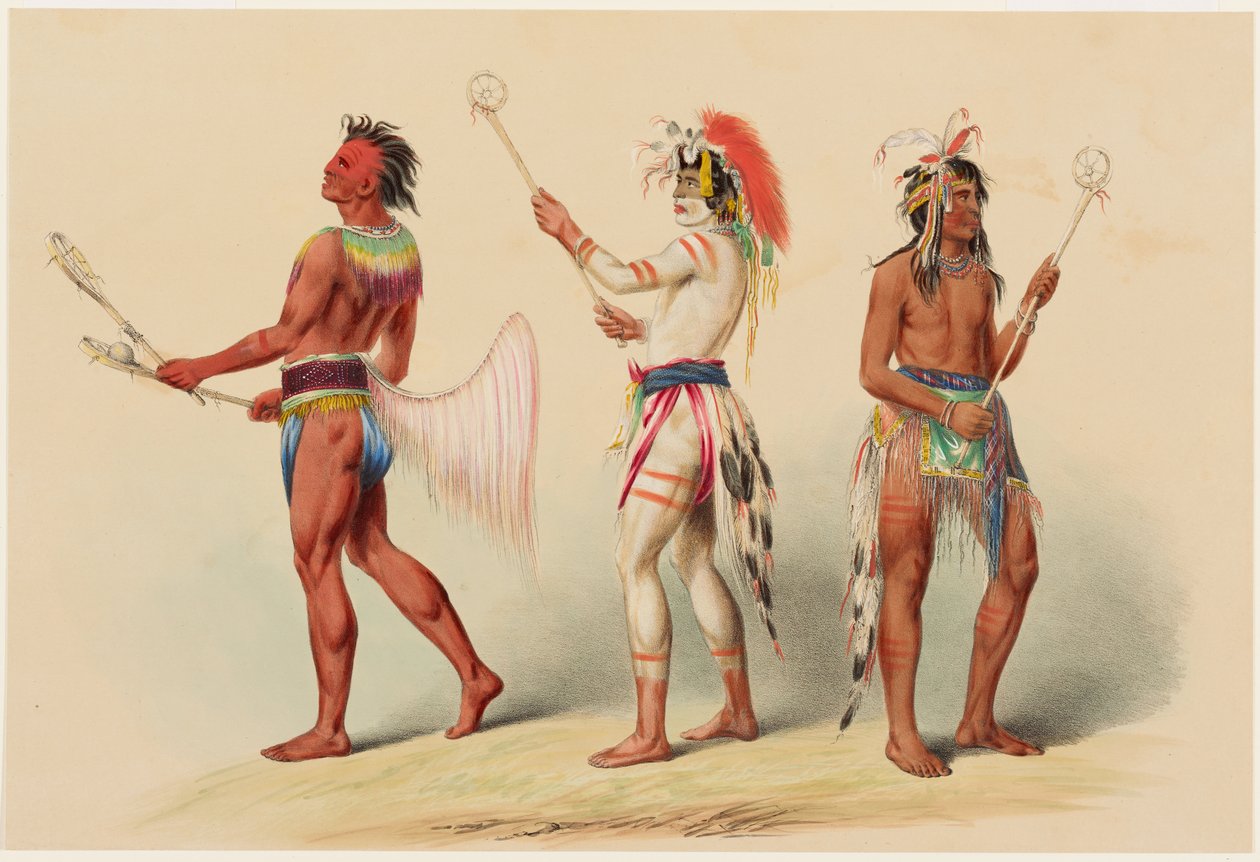 Balspelers door George Catlin