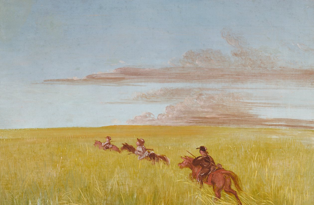 Bogard, Batiste en ik, reizend door een Missouri-vlakte, 1837-1839 door George Catlin