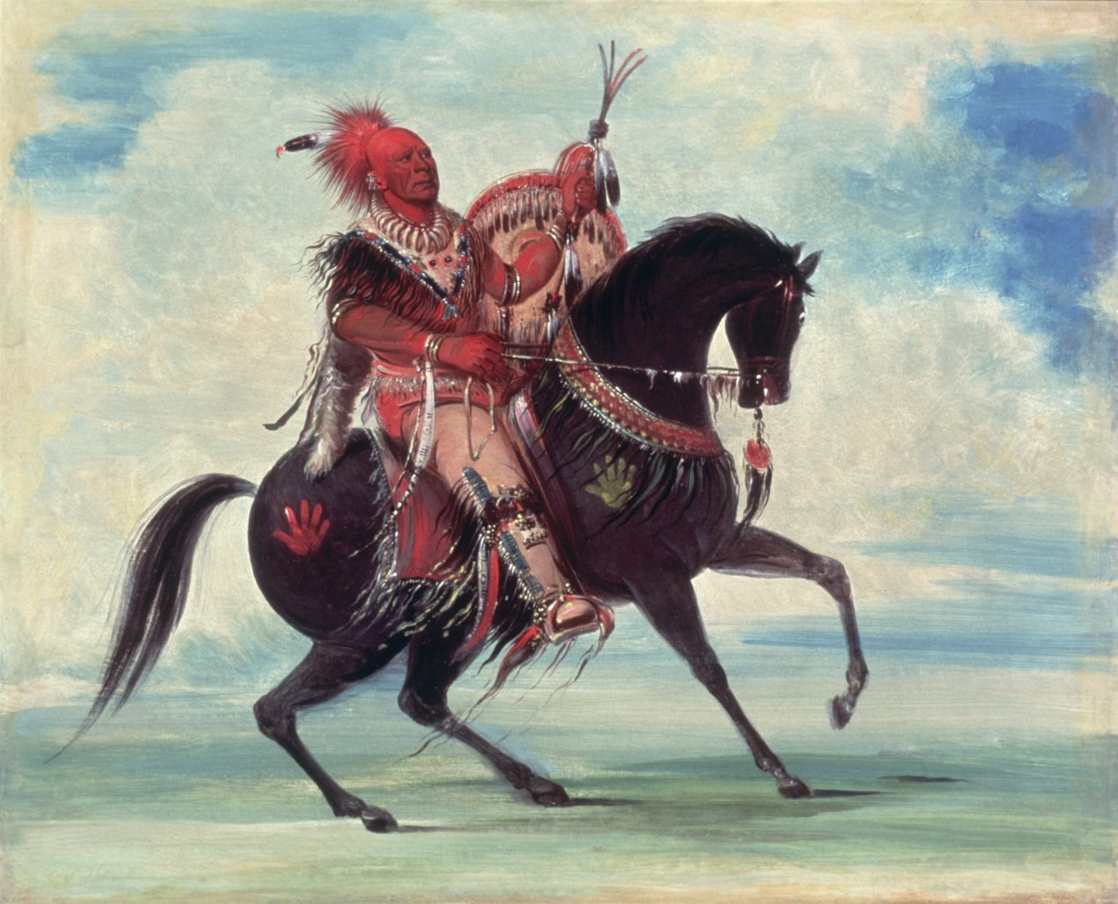 Hoofdman Keokuk door George Catlin
