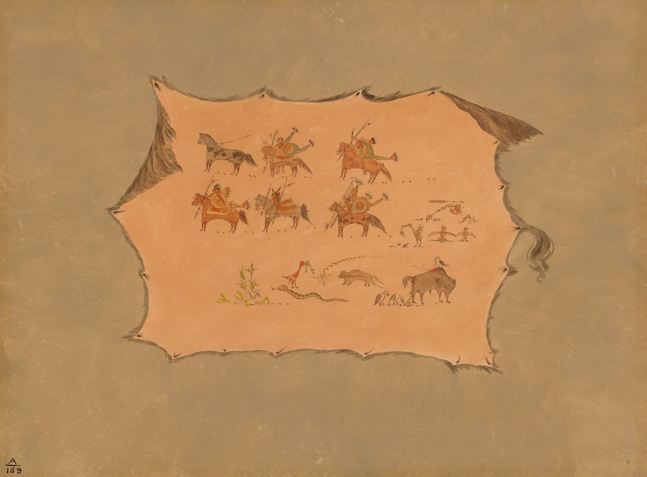 Facsimile van een Pawnee-doktersjas, 1861-1869 door George Catlin