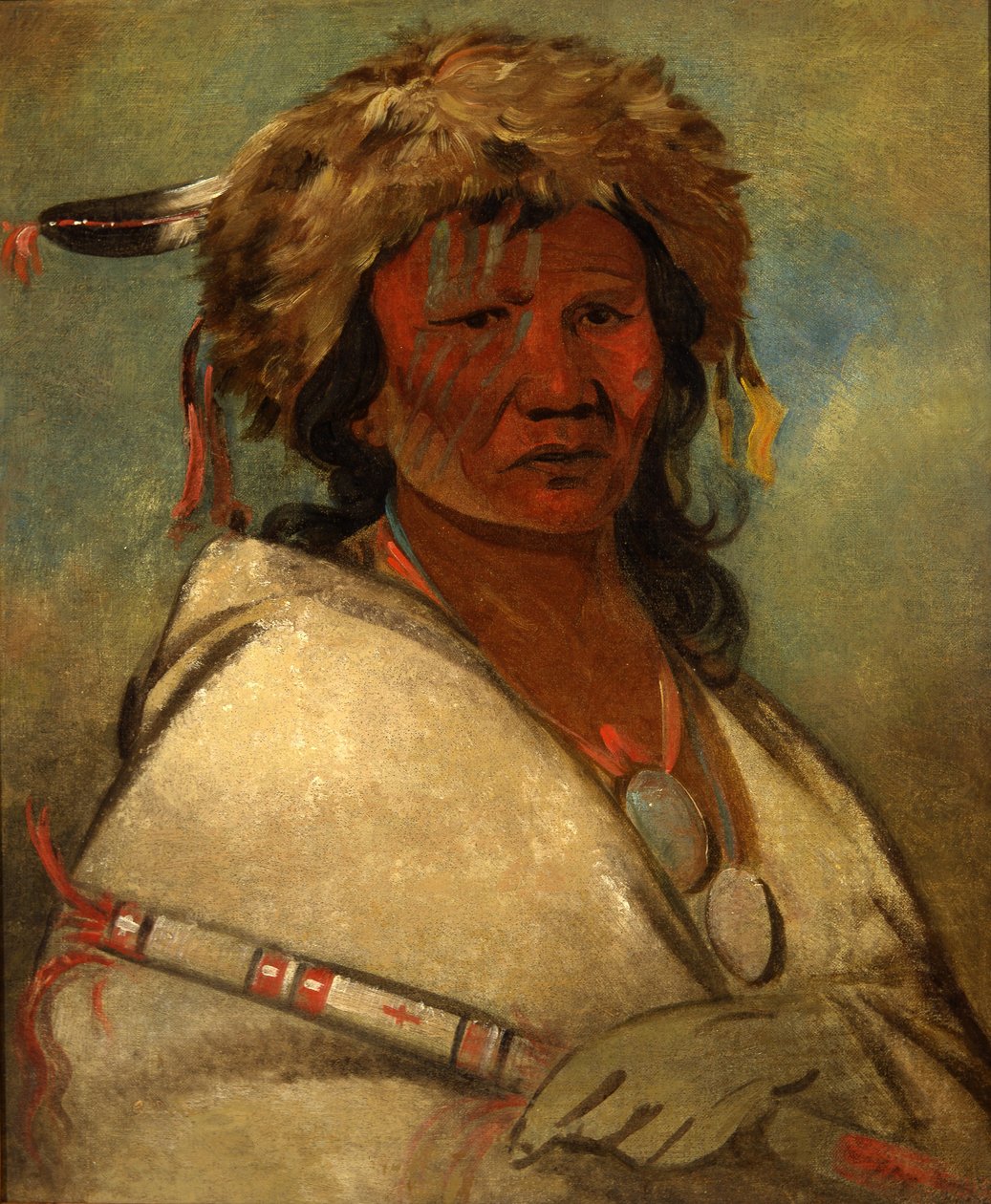 Grote held, een opperhoofd door George Catlin