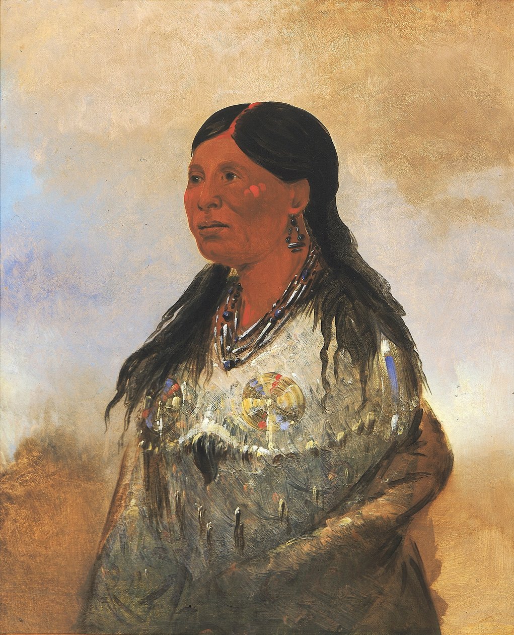 Hón-je-a-pút-o, Vrouw van de Berenvanger door George Catlin