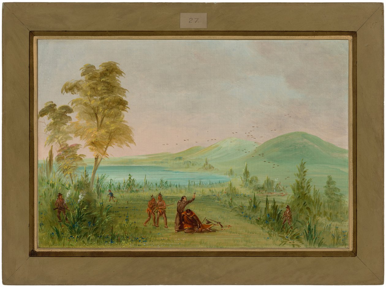 La Salle vermoord door Duhaut. 19 mei 1686 door George Catlin