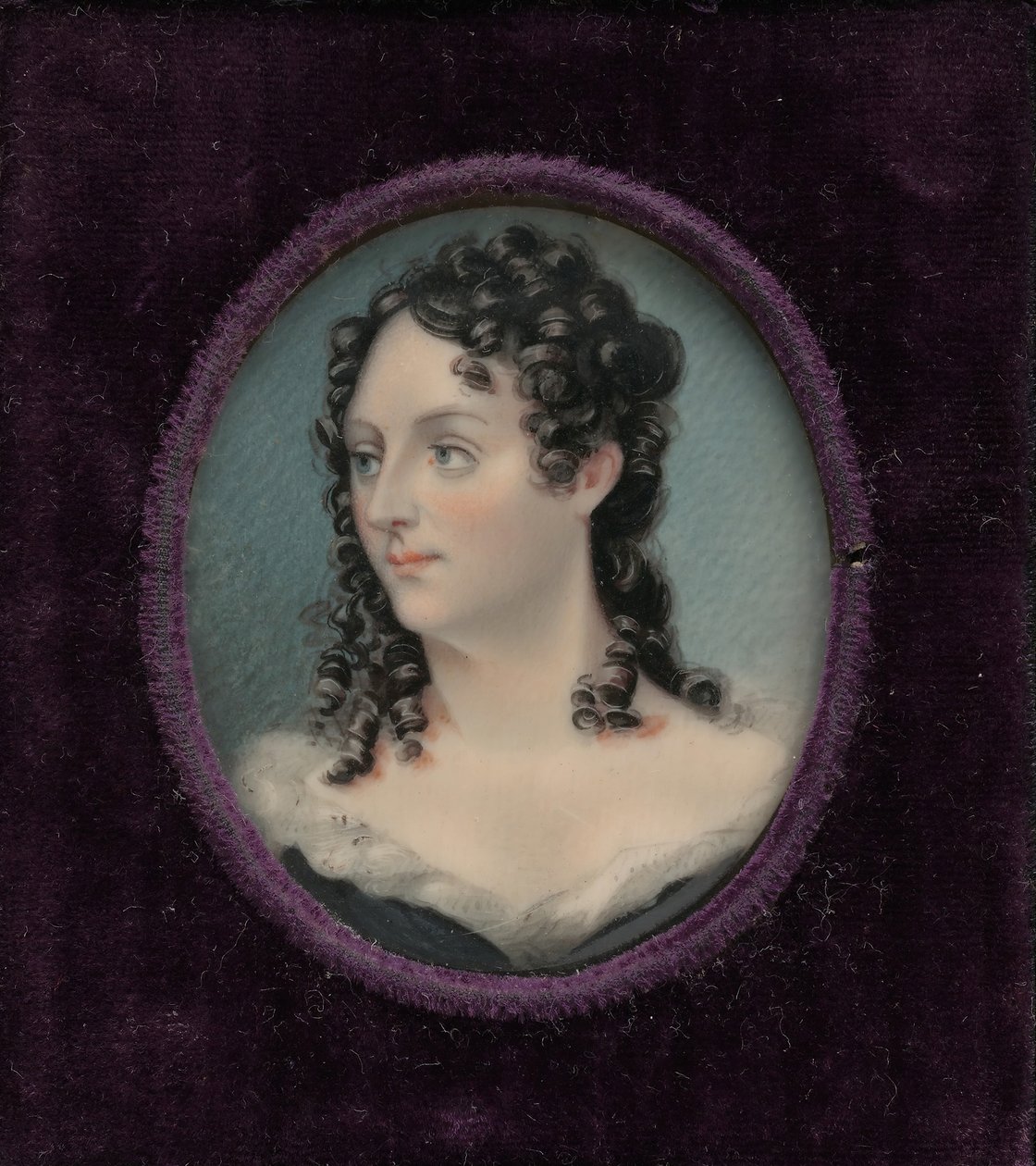 Mevrouw George Catlin Clara Bartlet Gregory, ca. 1830 door George Catlin