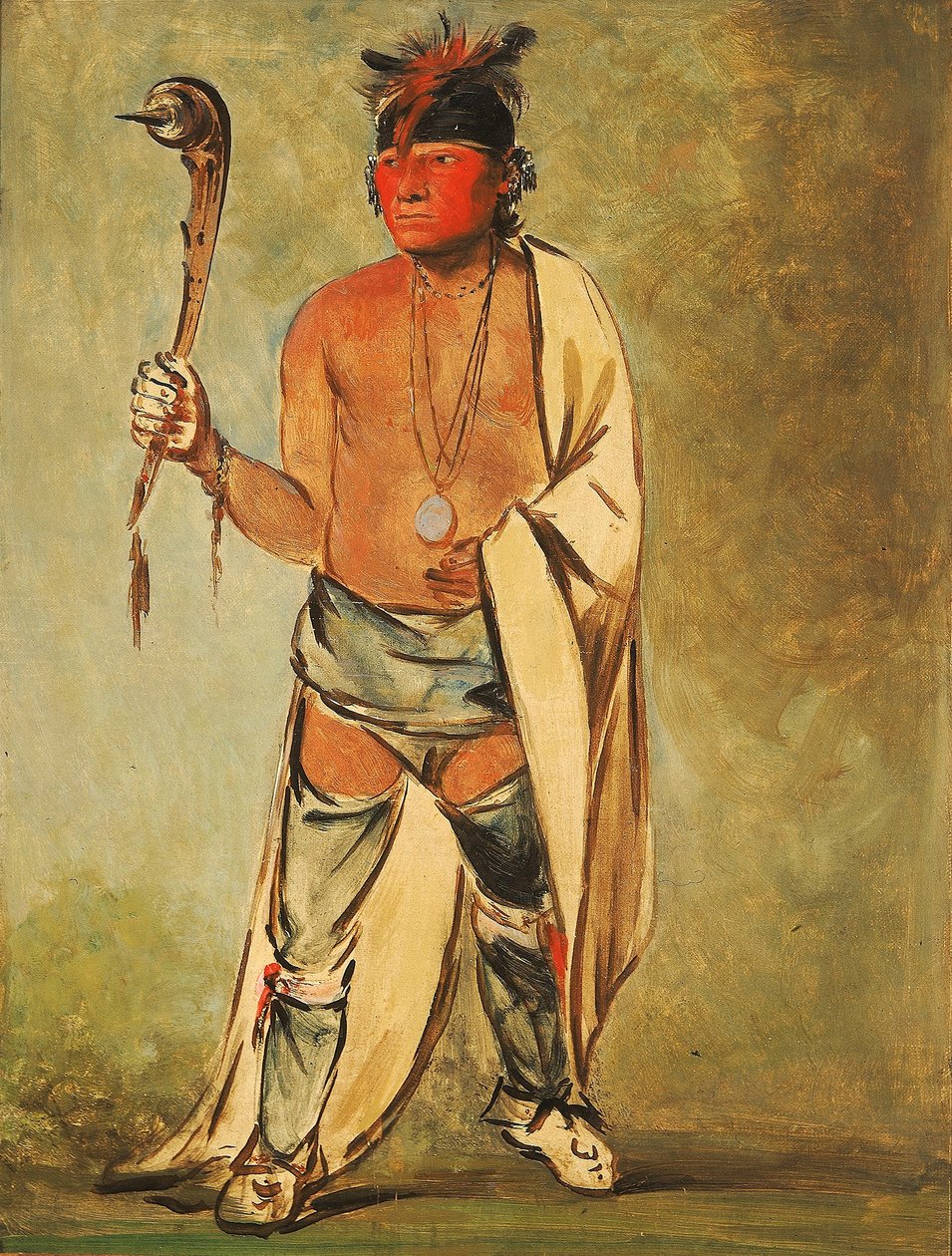 Naugh-háigh-hee-kaw, Hij die het bos bevochtigt door George Catlin