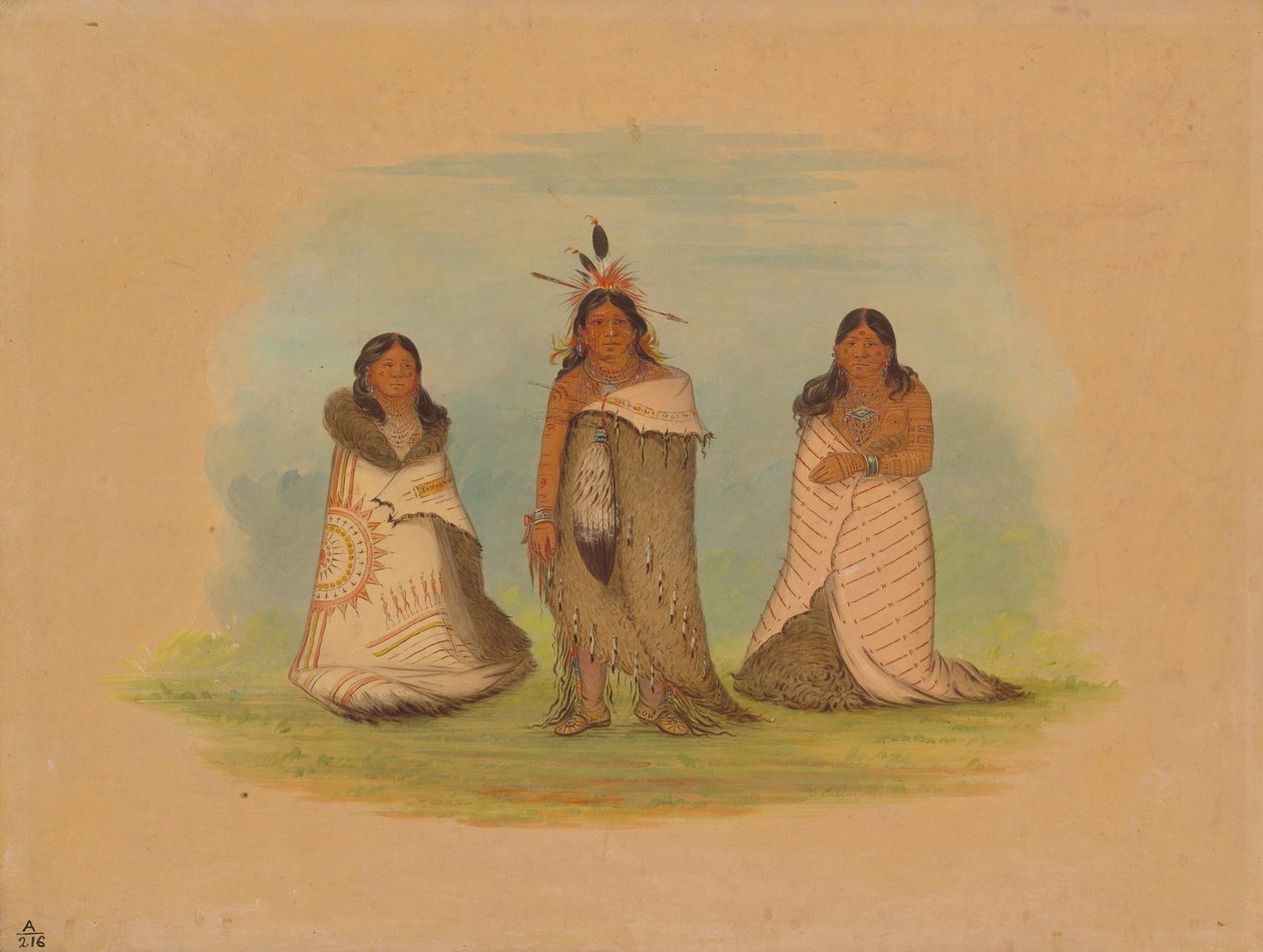 Puncah-indianen door George Catlin