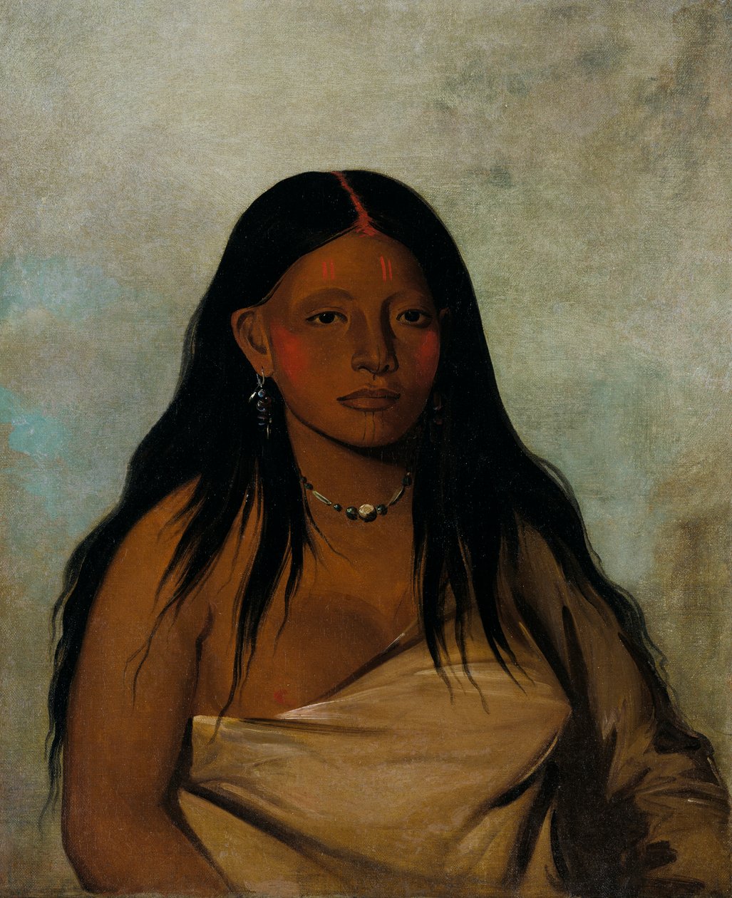 Shé-de-ah, Wilde Salie, een Wichita Vrouw, 1834 door George Catlin