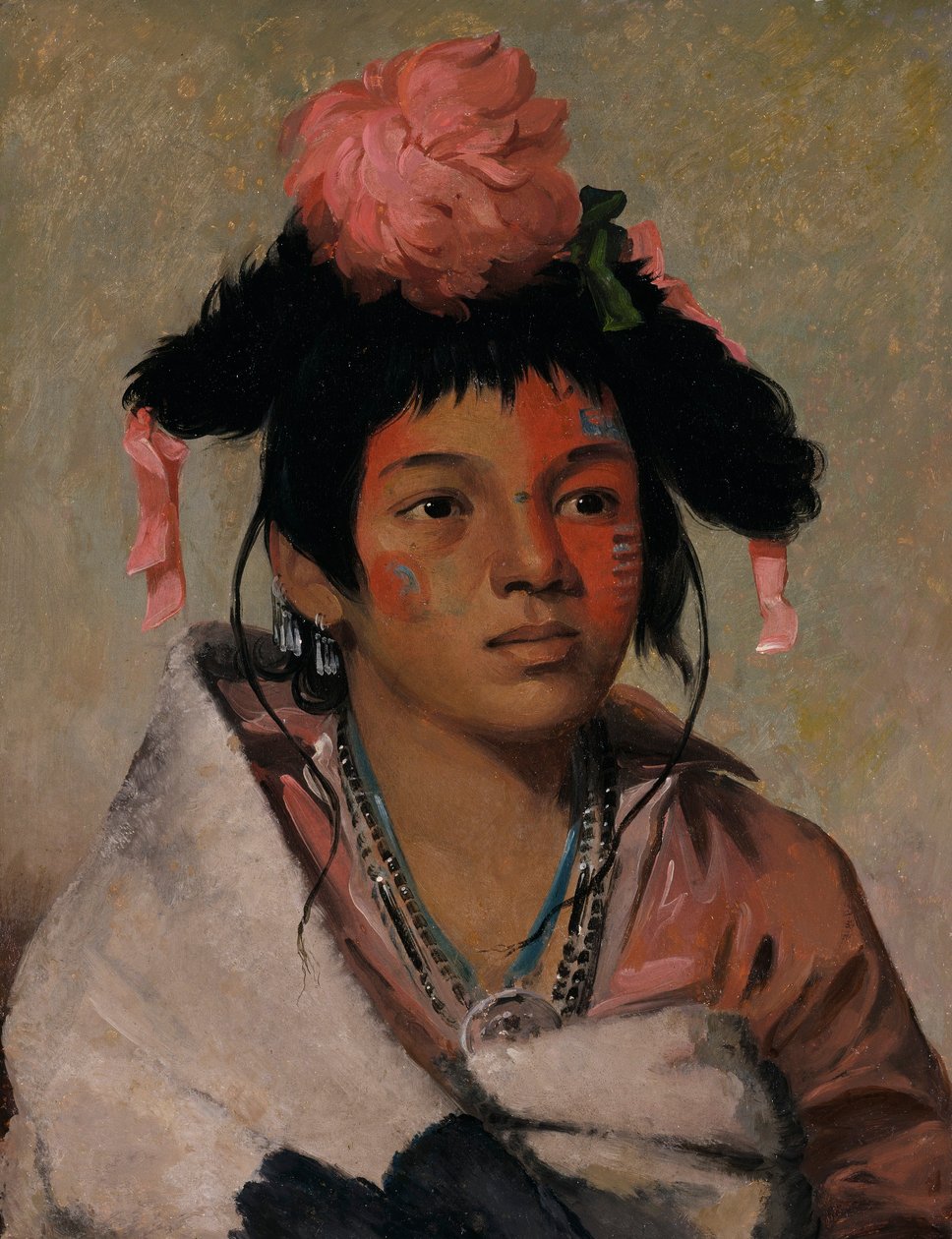 Tsja-káuk-o-ko-máugh, groot opperhoofd, een jongen door George Catlin