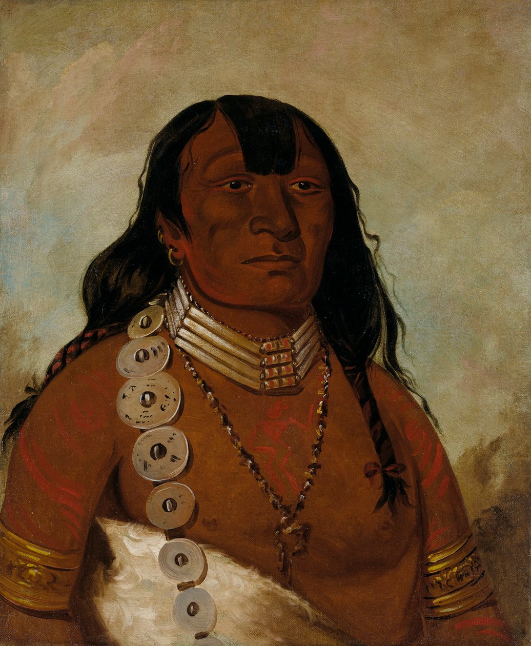 Téh-tóot-sah (beter bekend als Tohausen, Kleine Bluf), Eerste Opperhoofd door George Catlin
