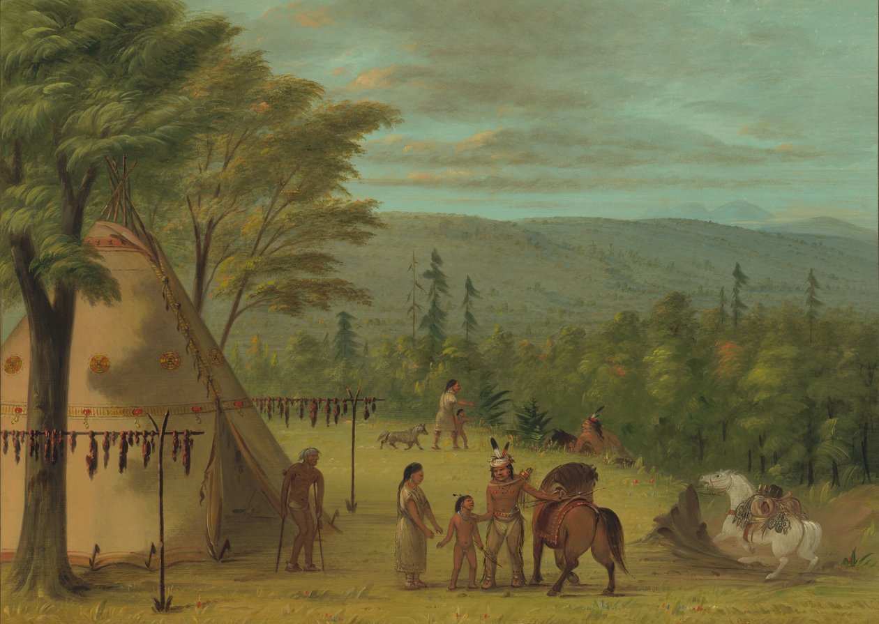De Cheyenne broers beginnen aan hun herfstjacht door George Catlin
